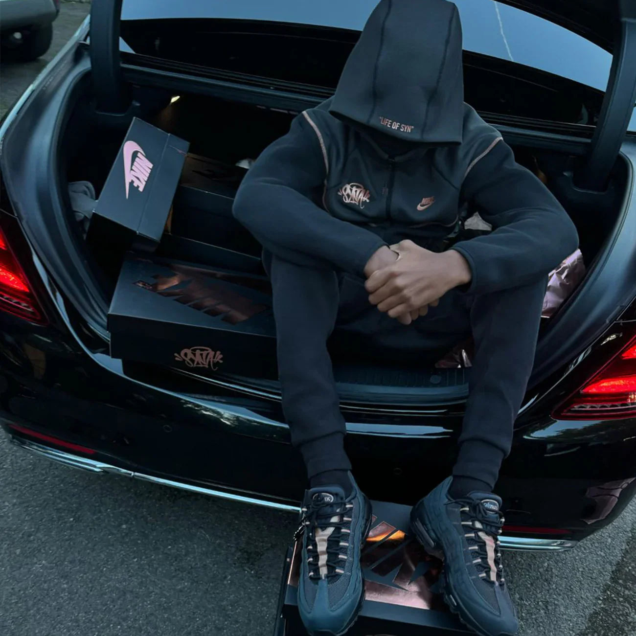 NK x Syna Tech Tracksuit - Black / Bronze